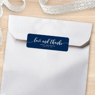 Custom Color Relax Script Love and Thanks Wedding