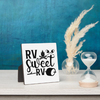 CUSTOM COLOR RV Sweet RV Camping Plaque