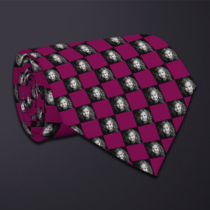 Custom Color Square Photo Pattern Tie