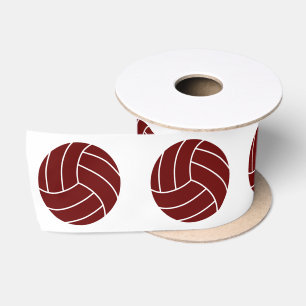 Custom Color Volleyball Team Sports Party Satin Ribbon