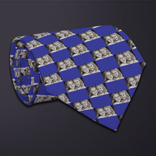 Custom Color Wide Rectangular Photo Pattern Tie