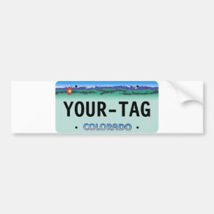 Custom Colorado License Plate - dern Bumper Sticker