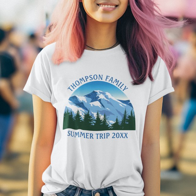 Custom Colorado Ski Trip Mountain Family Reunion T-Shirt (Creator Uploaded)