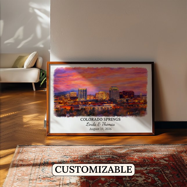 Custom Colorado Springs Wall Art, Colorado Poster (Creator Uploaded)