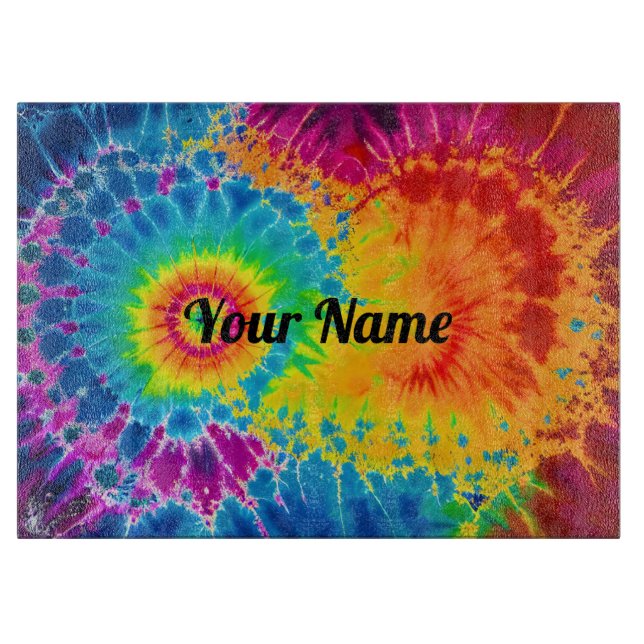 Custom Colorburst Board Glass Cutting Board (Front)