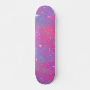 Custom Colorful Space Skateboard