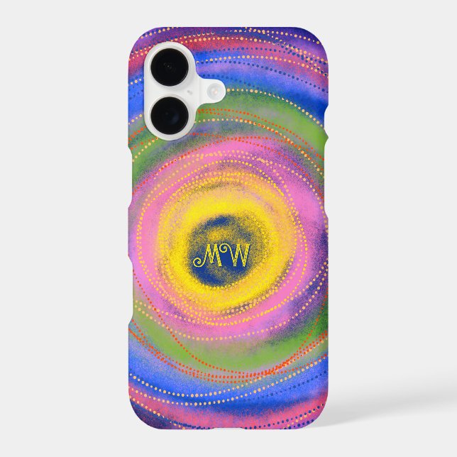 Custom Colorful vibrant Mandala Circles  (Back)