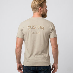 Custom Colors College Letters Shirt - Athletic
