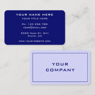 Custom Colors Font Your Own Design Business Card