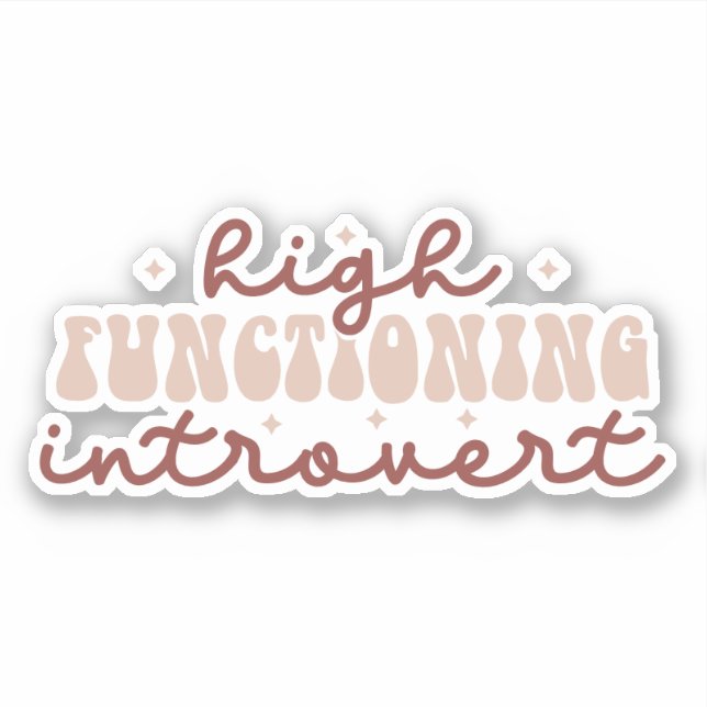 CUSTOM COLORS High Functioning Introvert (Front)