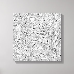 Custom Colour Ant Farm Original Abstract Design Canvas Print