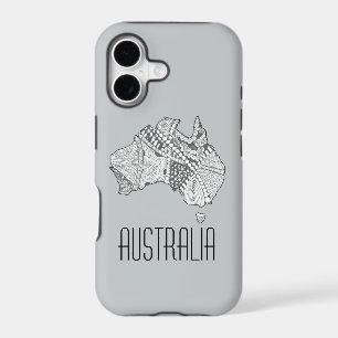 Custom Colour Australia Map Art