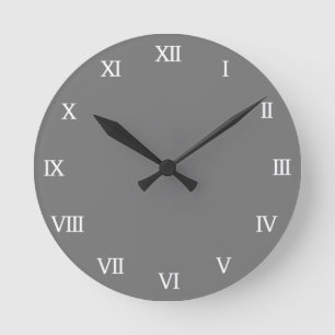 Custom colour background roman numerals wall clock