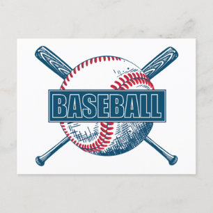 Custom Colour Baseball Postcard