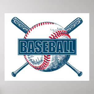 Custom Colour Baseball Poster
