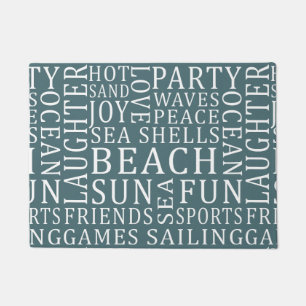 Custom Colour Beach House door mats
