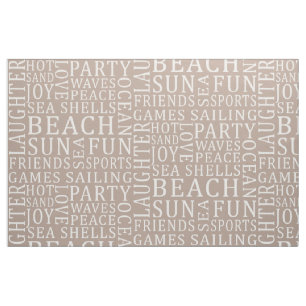 Custom Colour Beach House fabric