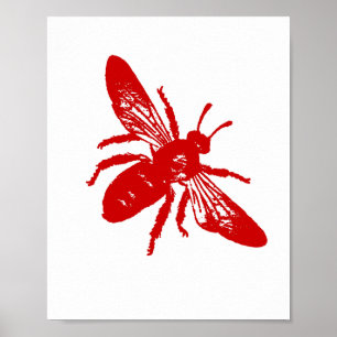 Custom Colour Bee Print