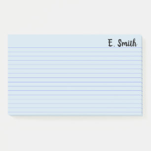 Custom Colour Blue Personalised Large Post-it Notes
