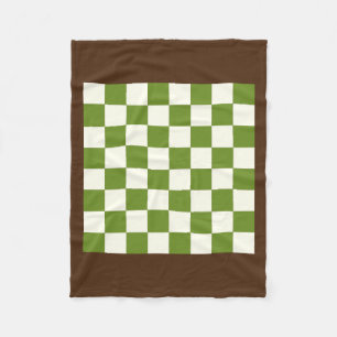 Custom Colour Chess Board Fleece Blanket