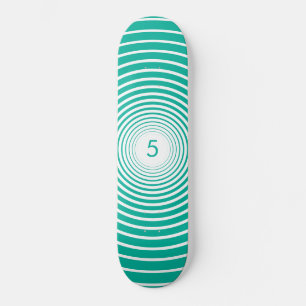 Custom Colour Circles Skateboard - Your Age/ Lette
