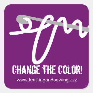 Custom colour crochet hook loop yarn gift tag labe