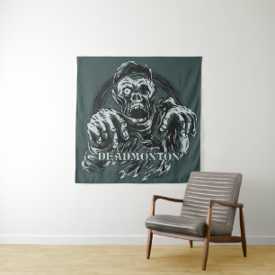 Custom colour DEADMONTON Zombie tapestry