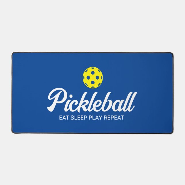 Custom colour desk mat for pickleball lover (Front)