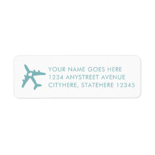 Custom Colour Destination Wedding Return Address