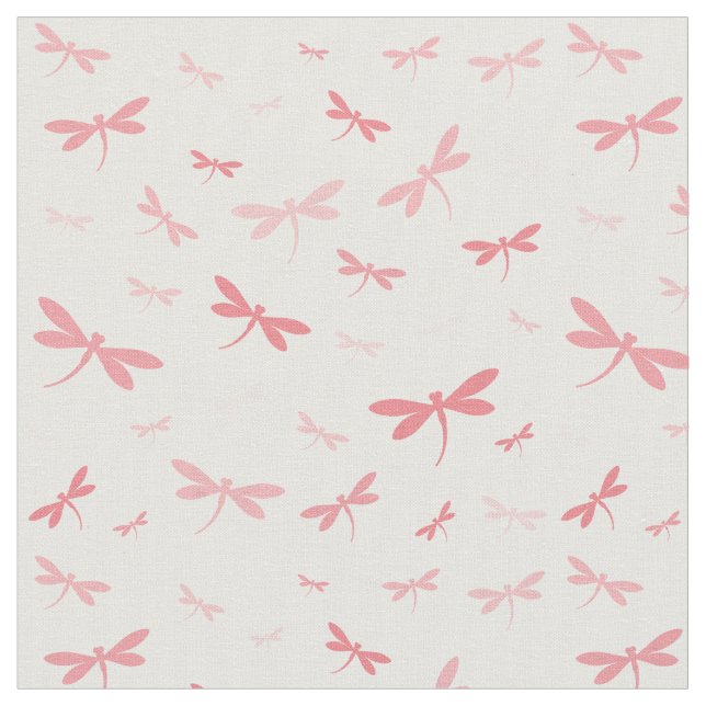 Custom Colour Dragonflies - Various Shades Fabric (Close Up)