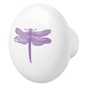 Custom Colour Dragonfly Ceramic Knob