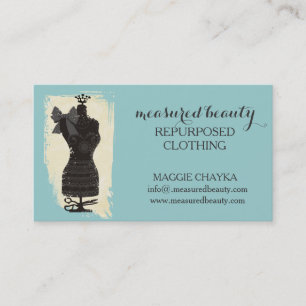 custom colour dress dummy fashion mannequin sewing business card
