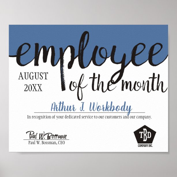 Employee of the Month posters and prints