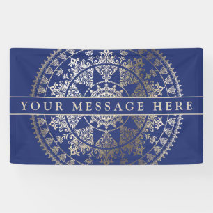 Custom Colour Event Banner Gold Foil  Mandala