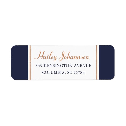 Custom Colour Faux Foil Address Labels