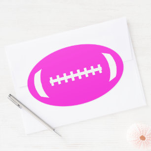 Custom Colour Football Party Decor Sports Team Oval Sticker