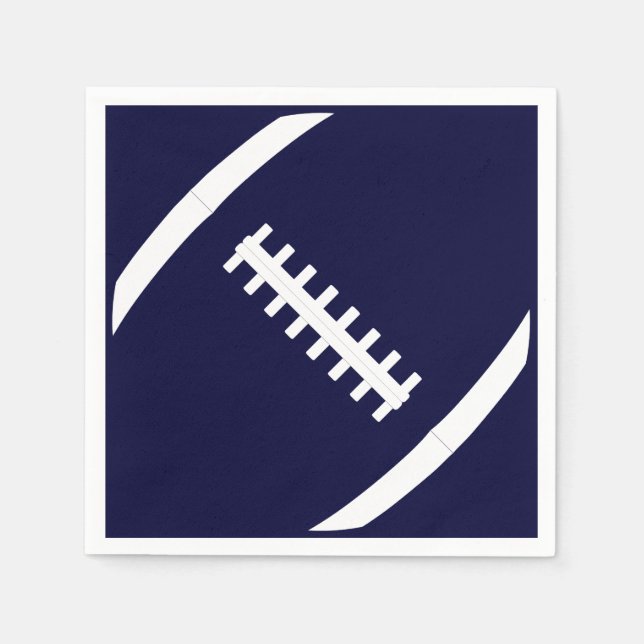 Custom Colour Football Team Party Cocktail Napkins (Front)