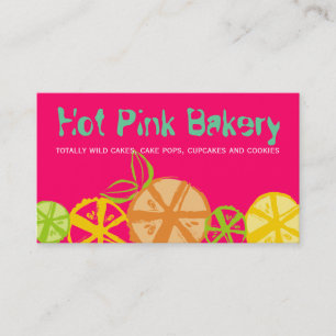 custom colour fruit slices baking cooking catering business card