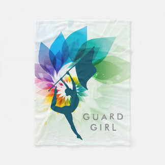 Custom Colour Guard Fleece Throw Blanket