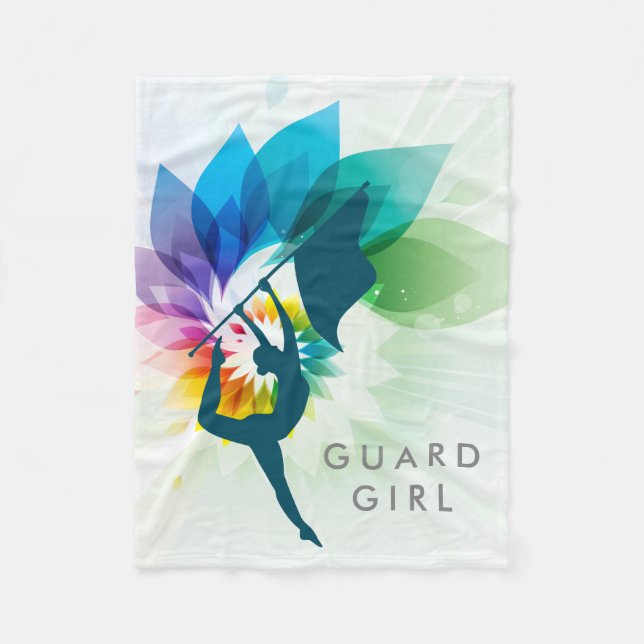 Custom Colour Guard Fleece Throw Blanket (Front)