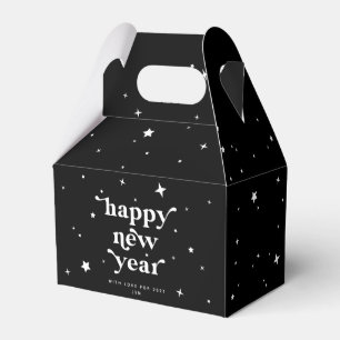 Custom Colour Happy New Year + Stars Favour Box