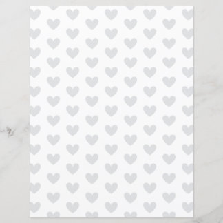 Custom Colour Heart on White Scrapbook Paper