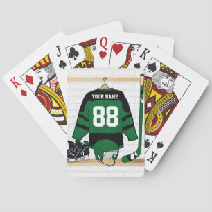 Custom Colour Ice Hockey 1 Playing Cards