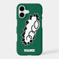 Custom colour iPhone case with sporty rugby ball
