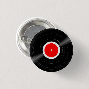 Custom Colour Label LP Vinyl Record Pin Button