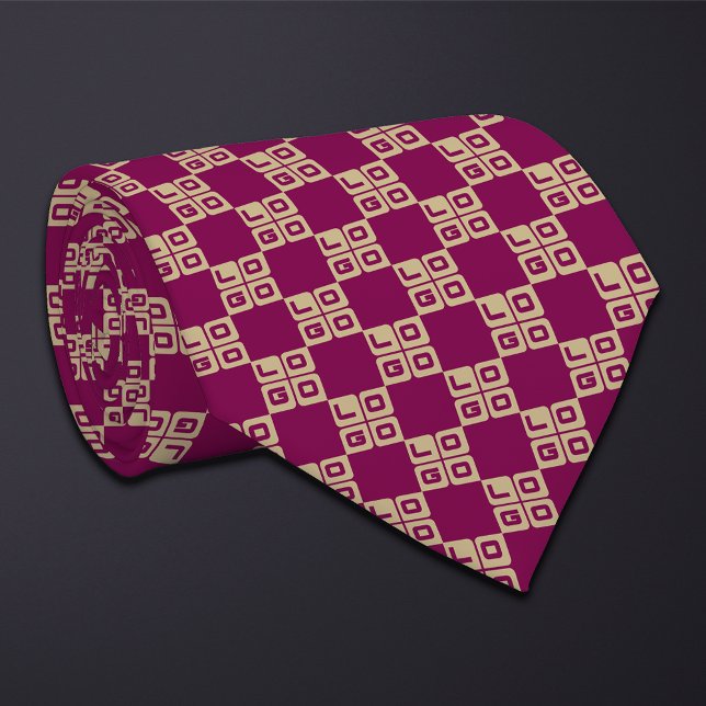 Custom Colour Logo (Square or Round Logo) Tie (Creator Uploaded)