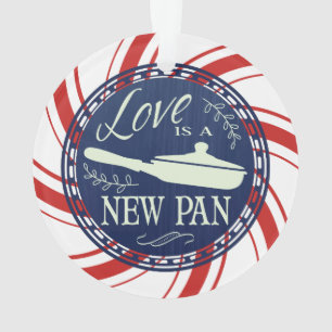 Custom colour love is a new pan Christmas ornament