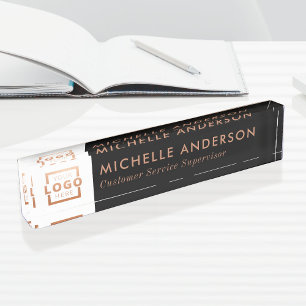 Custom Colour Modern Minimalist Business Logo Nameplate