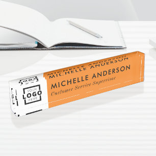 Custom Colour Modern Minimalist Business Logo Nameplate