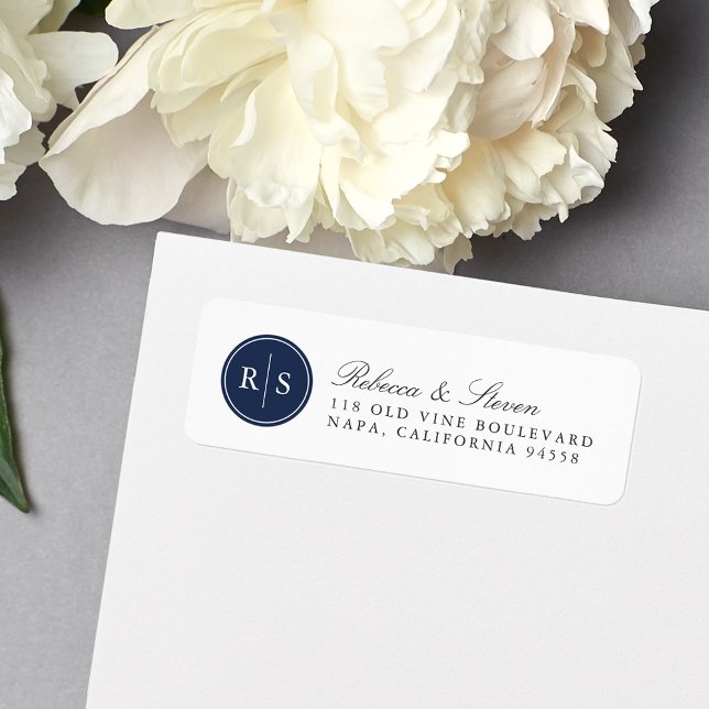 Custom Colour Monogram Return Address (Creator Uploaded)